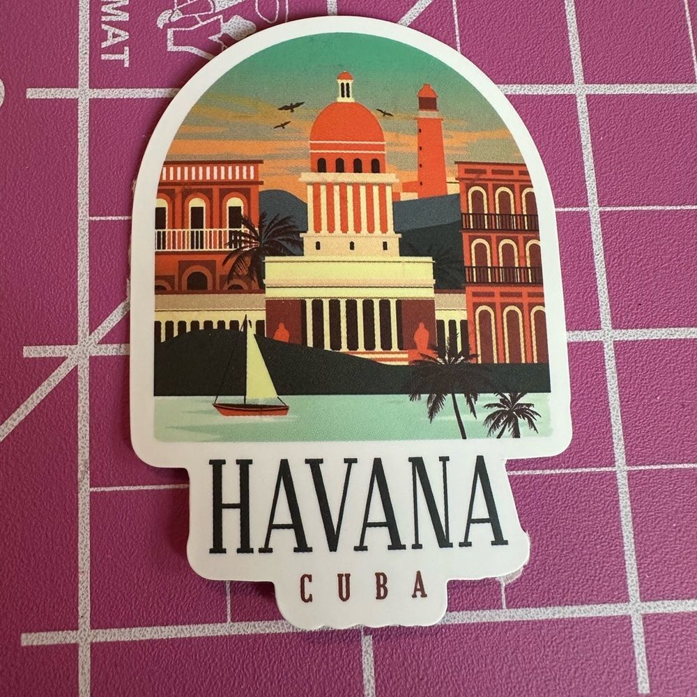 💜13/$13 +Bundle Sticker Sale | Travel Cuba Waterproof Sticker